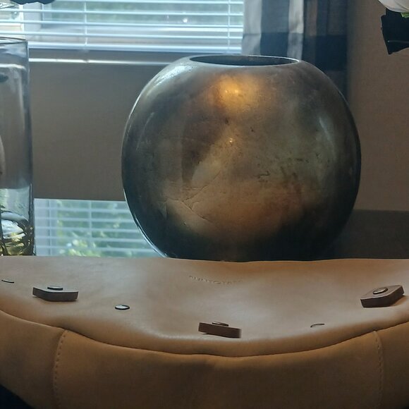 PUNTOTRES cream leather hobo bag - Picture 6 of 10